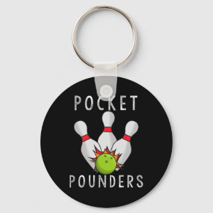 Pocket Pounders Bowling Team League Lässig Cotton Schlüsselanhänger