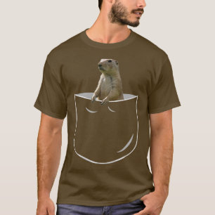 Pocket Prairie Dog, Funny Prairie Dog In Pocket  T-Shirt