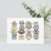 Pocket Puppenkarte Dankeskarte (Stehend Vorderseite)