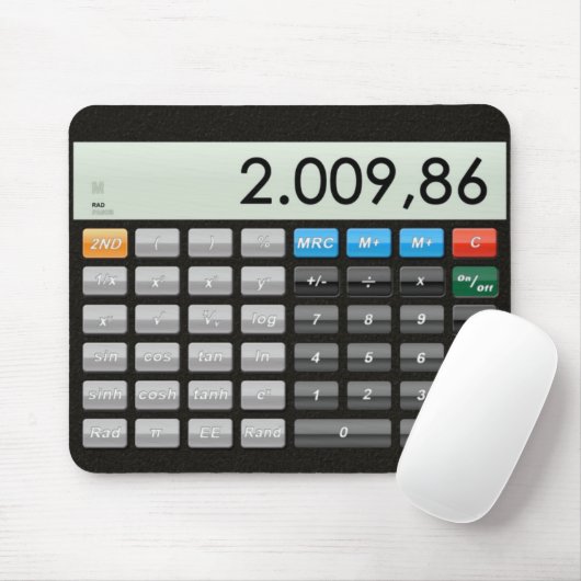 Pocket Rechner App Mousepad (Mit Mouse)