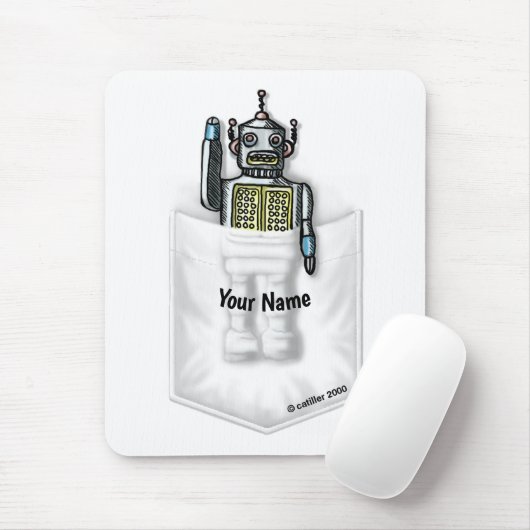 Pocket Robot-Mauspad Mousepad (Mit Mouse)