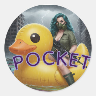POCKET RUNDER AUFKLEBER