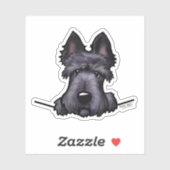 Pocket Scottie Custom-Cut Vinyl Sticker (Blatt)