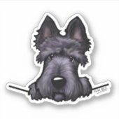 Pocket Scottie Custom-Cut Vinyl Sticker (Vorderseite)