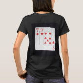 Pocket Sevens Poker Cards, Ladys Tshirt (Rückseite)