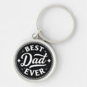 Pocket-Sized Praise – Best Dad Ever Keychain Schlüsselanhänger (Vorne)
