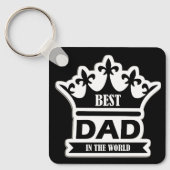 Pocket-Sized Praise – Best Dad Ever Keychain Schlüsselanhänger (Vorderseite)
