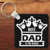 Pocket-Sized Praise – Best Dad Ever Keychain Schlüsselanhänger (Vorderseite)