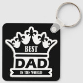 Pocket-Sized Praise – Best Dad Ever Keychain Schlüsselanhänger (Rückseite)