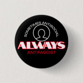 Pocket-Sized Protest: Antifaschistische Taste Button (Vorderseite)