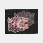 Pocket Skeleton Rockhand Halloween Cool Music Rock Fleecedecke (Vorderseite (Horizontal))