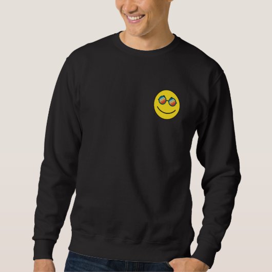 Pocket Smiling Face Summer Costume Happy Cute Smil Sweatshirt (Vorderseite)