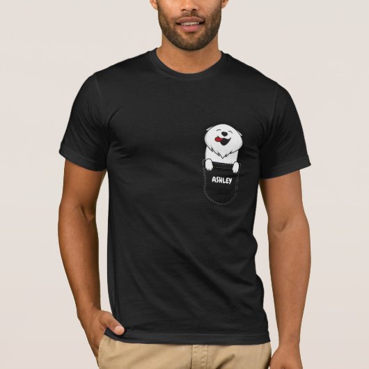 Pocket Spitz Welpe niedlicher Hund T-Shirt (Vorderseite)