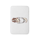 Pocket St Bernard Puppy Badematte (Vorderseite Vertikal)