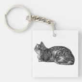 Pocket Tabby, getupfte Pasten Schlüsselanhänger (Vorderseite)