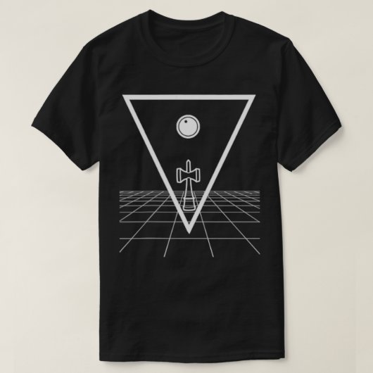 Pocket Triangle Kendama on the grid Tricks Skill T T-Shirt (Design vorne)