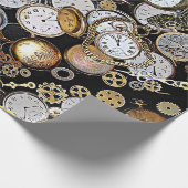 Pocket-Uhren, Gänse, Uhren Geschenkpapier (Ecke)