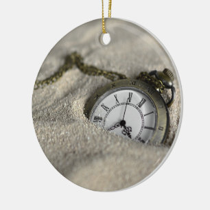 Pocket Watch - Der Sand der Zeit Keramikornament