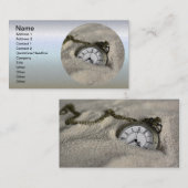 Pocket Watch - Der Sand der Zeit Visitenkarte (Vorne/Hinten)