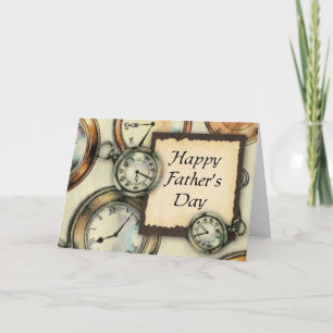 Pocket Watch Father's Day Card Karte