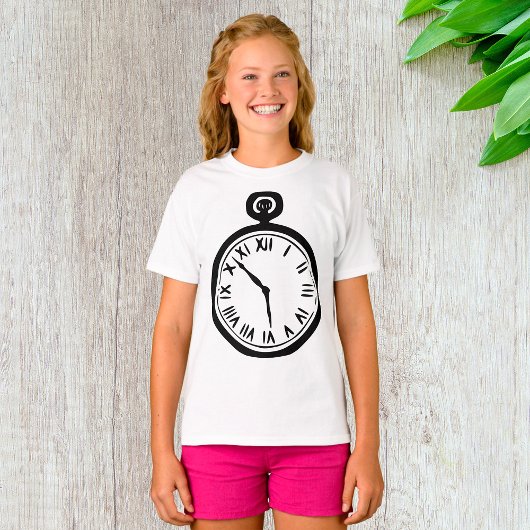 Pocket Watch Girls T - Shirt