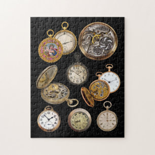Pocket Watches Zeitstempel-Objektkollektion Puzzle