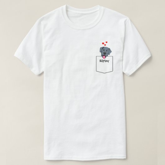 Pocket-Welpe T-Shirt (Design vorne)