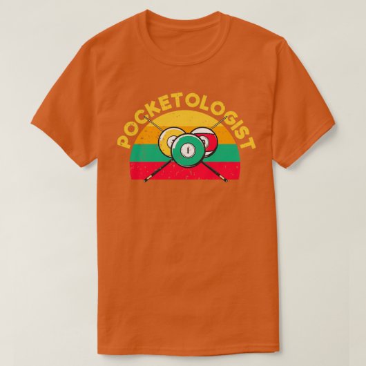 Pocketologin Funny Pool Billiards Player T-Shirt (Design vorne)