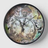 Pocketwatch Collage Clock Uhr (Vorderseite)