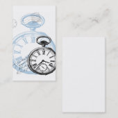 Pocketwatch Watch Uhr Visitenkarten Visitenkarte (Vorne/Hinten)