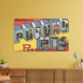 Pocono-Berge - Große Briefmarkenszenen Leinwanddruck (Insitu (Wohnzimmer))