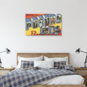 Pocono-Berge - Große Briefmarkenszenen Leinwanddruck (Insitu (Schlafzimmer))