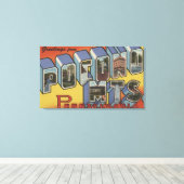 Pocono-Berge - Große Briefmarkenszenen Leinwanddruck (Insitu (Holzboden))