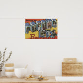 Pocono-Berge - Große Briefmarkenszenen Poster (Küche)