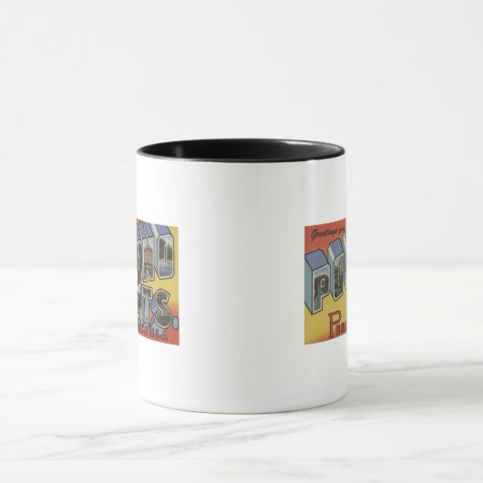 Pocono-Berge - Große Briefmarkenszenen Tasse (Zentrum)