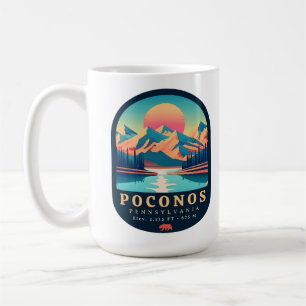 Pocono Berge Pennsylvania Vintag Souvenirs Kaffeetasse