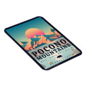 Pocono Berge Pennsylvania Vintag Souvenirs Magnet (Rechte Seite)