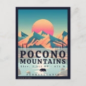 Pocono Berge Pennsylvania Vintag Souvenirs Postkarte (Vorderseite)