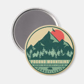 Pocono Berge Pennsylvania Wandern Sonnenuntergang Magnet (Vorderseite/Rückseite)