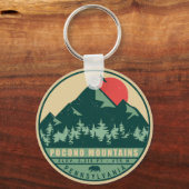 Pocono Berge Pennsylvania Wandern Sonnenuntergang Schlüsselanhänger (Vorderseite)