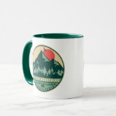 Pocono Berge Pennsylvania Wandern Sonnenuntergang Tasse (Vorderseite Links)