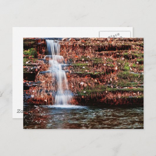 Pocono Cascade Wasserfall Postkarte (Vorne/Hinten)