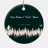 Pocono-Gebirge Pennsylvania Camping Keramik Ornament (Hinten)