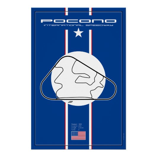 Pocono International Speedway Poster (Vorderseite)