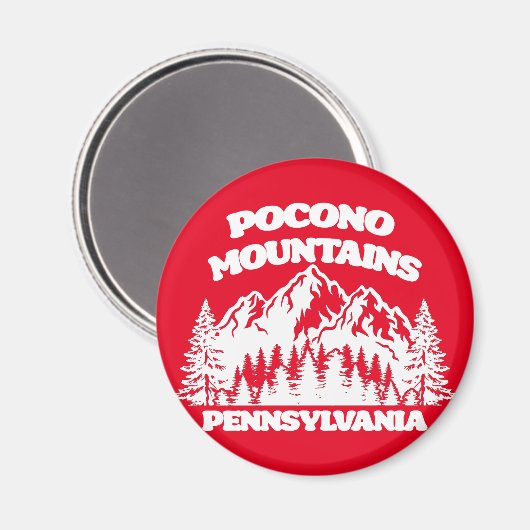 Pocono Mountains Pennsylvania Magnet (Vorderseite/Rückseite)
