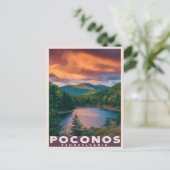Pocono Mountains Pennsylvania Postkarte (Stehend Vorderseite)