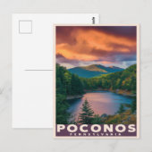 Pocono Mountains Pennsylvania Postkarte (Vorne/Hinten)