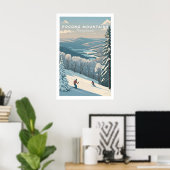 Pocono Mountains Pennsylvania Skigebiet Poster (Heimbüro)