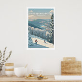 Pocono Mountains Pennsylvania Skigebiet Poster (Küche)