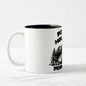 Pocono Mountains Pennsylvania Zweifarbige Tasse (Links)